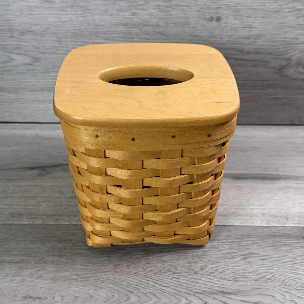 Longaberger 1997 Tissue Basket, Liner, & Lid